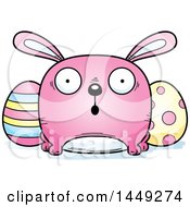 Poster, Art Print Of Cartoon Surprised Easter Bunny Character Mascot