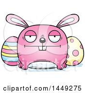 Poster, Art Print Of Cartoon Bored Easter Bunny Character Mascot