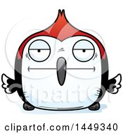Poster, Art Print Of Cartoon Bored Woodpecker Character Mascot