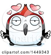 Clipart Graphic Of A Cartoon Loving Woodpecker Character Mascot Royalty Free Vector Illustration by Cory Thoman