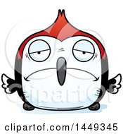 Poster, Art Print Of Cartoon Sad Woodpecker Character Mascot