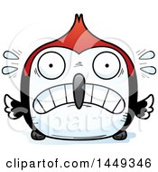 Poster, Art Print Of Cartoon Scared Woodpecker Character Mascot