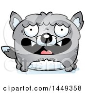 Clipart Graphic Of A Cartoon Happy Wolf Character Mascot Royalty Free Vector Illustration by Cory Thoman