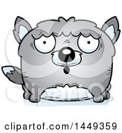 Poster, Art Print Of Cartoon Surprised Wolf Character Mascot