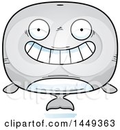 Poster, Art Print Of Cartoon Grinning Whale Character Mascot