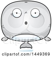 Poster, Art Print Of Cartoon Surprised Whale Character Mascot
