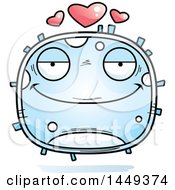 Clipart Graphic Of A Cartoon Loving White Cell Character Mascot Royalty Free Vector Illustration