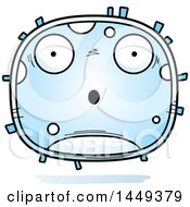 Clipart Graphic Of A Cartoon Surprised White Cell Character Mascot Royalty Free Vector Illustration by Cory Thoman