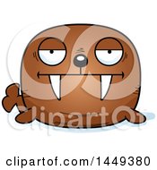 Poster, Art Print Of Cartoon Bored Walrus Character Mascot
