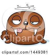 Poster, Art Print Of Cartoon Drunk Walrus Character Mascot