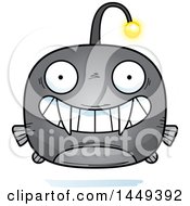 Cartoon Grinning Viperfish Character Mascot
