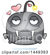 Cartoon Loving Viperfish Character Mascot