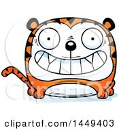 Poster, Art Print Of Cartoon Grinning Tiger Character Mascot