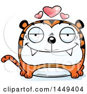 Clipart Graphic Of A Cartoon Loving Tiger Character Mascot Royalty Free Vector Illustration