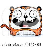 Poster, Art Print Of Cartoon Happy Tiger Character Mascot