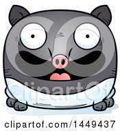 Cartoon Happy Tapir Character Mascot