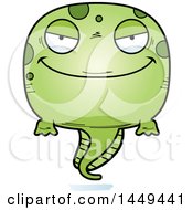 Clipart Graphic Of A Cartoon Evil Tadpole Pollywog Character Mascot Royalty Free Vector Illustration by Cory Thoman