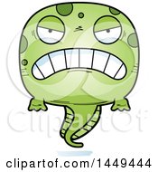 Clipart Graphic Of A Cartoon Mad Tadpole Pollywog Character Mascot Royalty Free Vector Illustration by Cory Thoman