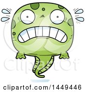 Poster, Art Print Of Cartoon Scared Tadpole Pollywog Character Mascot