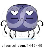Clipart Graphic Of A Cartoon Bored Spider Character Mascot Royalty Free Vector Illustration