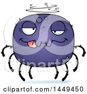 Clipart Graphic Of A Cartoon Drunk Spider Character Mascot Royalty Free Vector Illustration