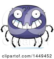 Clipart Graphic Of A Cartoon Grinning Spider Character Mascot Royalty Free Vector Illustration