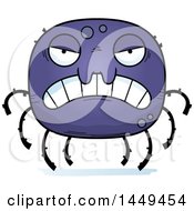 Clipart Graphic Of A Cartoon Mad Spider Character Mascot Royalty Free Vector Illustration