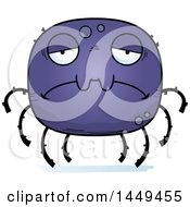 Clipart Graphic Of A Cartoon Sad Spider Character Mascot Royalty Free Vector Illustration