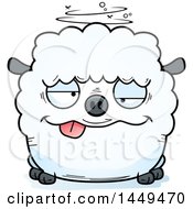 Poster, Art Print Of Cartoon Drunk Sheep Character Mascot