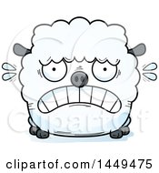 Poster, Art Print Of Cartoon Scared Sheep Character Mascot