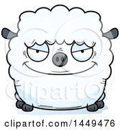 Poster, Art Print Of Cartoon Sly Sheep Character Mascot
