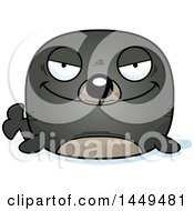 Poster, Art Print Of Cartoon Evil Seal Character Mascot