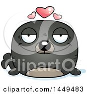 Poster, Art Print Of Cartoon Loving Seal Character Mascot