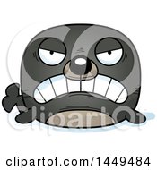Poster, Art Print Of Cartoon Mad Seal Character Mascot