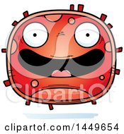 Cartoon Happy Red Cell Character Mascot