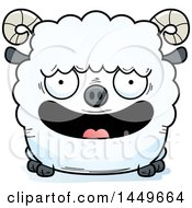 Poster, Art Print Of Cartoon Happy Ram Sheep Character Mascot