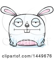 Clipart Graphic Of A Cartoon Bored Bunny Rabbit Hare Character Mascot Royalty Free Vector Illustration