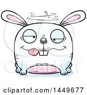 Clipart Graphic Of A Cartoon Drunk Bunny Rabbit Hare Character Mascot Royalty Free Vector Illustration