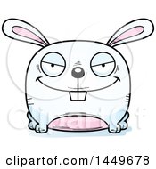Clipart Graphic Of A Cartoon Evil Bunny Rabbit Hare Character Mascot Royalty Free Vector Illustration