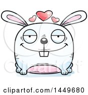 Clipart Graphic Of A Cartoon Loving Bunny Rabbit Hare Character Mascot Royalty Free Vector Illustration