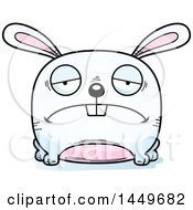 Poster, Art Print Of Cartoon Sad Bunny Rabbit Hare Character Mascot