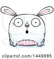 Poster, Art Print Of Cartoon Surprised Bunny Rabbit Hare Character Mascot