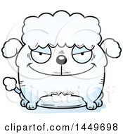 Poster, Art Print Of Cartoon Evil Poodle Dog Character Mascot