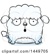 Poster, Art Print Of Cartoon Surprised Poodle Dog Character Mascot