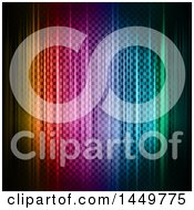 Poster, Art Print Of Background Of Colorful Lights And Checkers