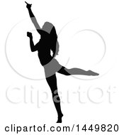 Poster, Art Print Of Black Silhouetted Woman Dancing