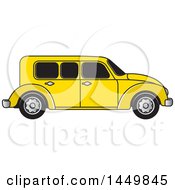 Poster, Art Print Of Vintage Yellow Car