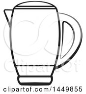 Clipart Graphic Of A Black And White Kettle Royalty Free Vector Illustration by Lal Perera
