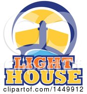Poster, Art Print Of Light House Design With Text