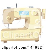 Clipart Graphic Of A Sewing Machine Royalty Free Vector Illustration